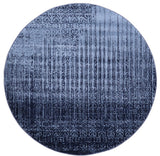 Rug Unique Loom Del Mar Blue Round 6' 0 x 6' 0