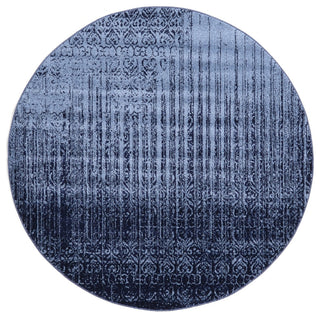 Rug Unique Loom Del Mar Blue Round 6' 0 x 6' 0