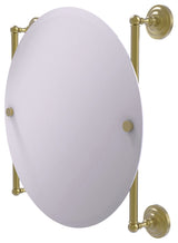 Allied Brass Que New Collection Round Frameless Rail Mounted Mirror