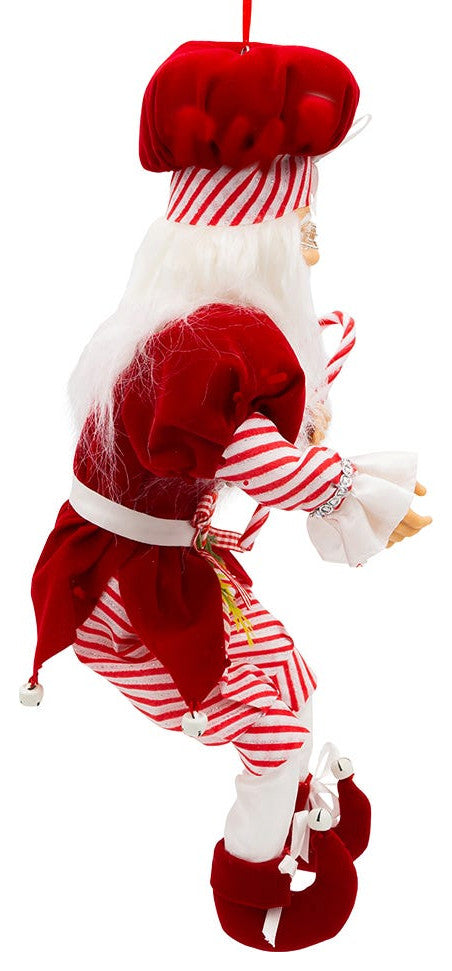 Kurt Adler 17" Kringle Klaus Peppermint Chef Santa