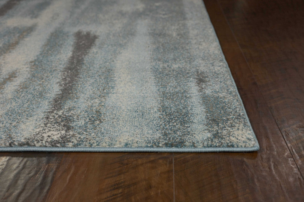 HomeRoots 7' x 10' Polypropylene Teal Area Rug