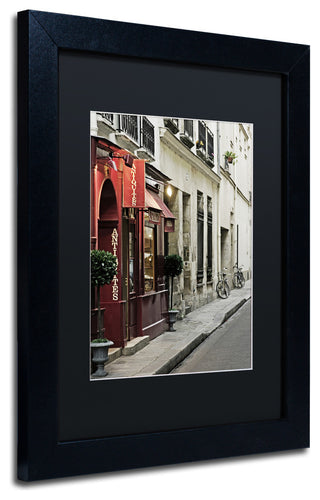 'Parisian Antiques' Matted Framed Canvas Art by Preston