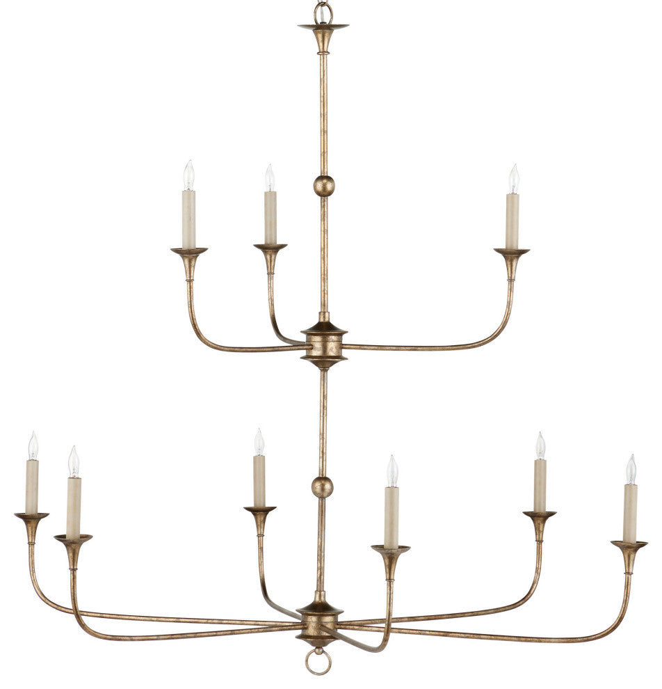 Nottaway Bronze Large Two-Tier Chandelier