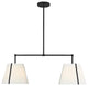 Crystorama FUL-906-BK, 4-Light Chandelier, Black