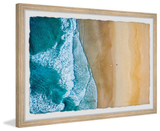 "Solo Surfing" Framed Painting Print, 36x24