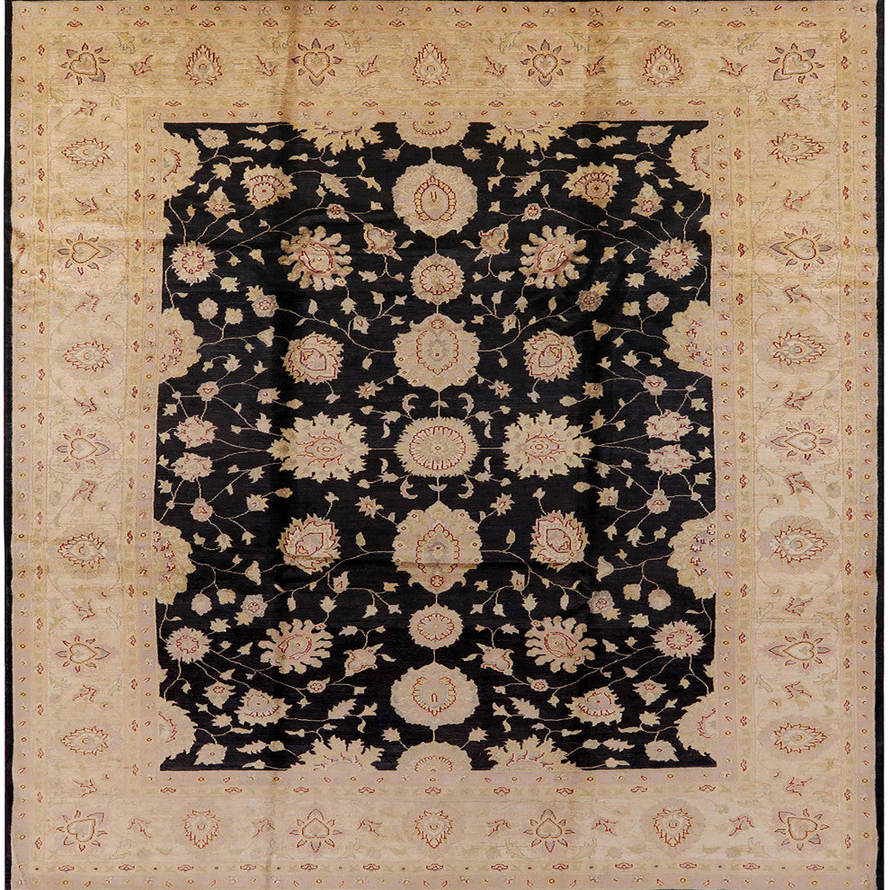 Ahgly Company Indoor Square Mid-Century Modern Area Rugs, 8' Square