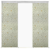 Navajo White-Mrytle 3-Panel Track Extendable Vertical Blinds 36-66"x94"