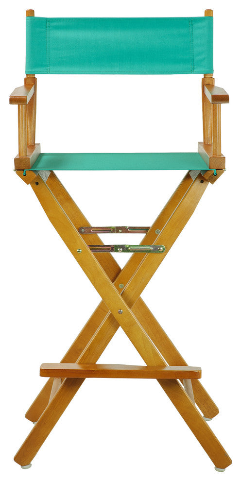 030" Director's Chair Honey Oak Frame-Teal Canvas