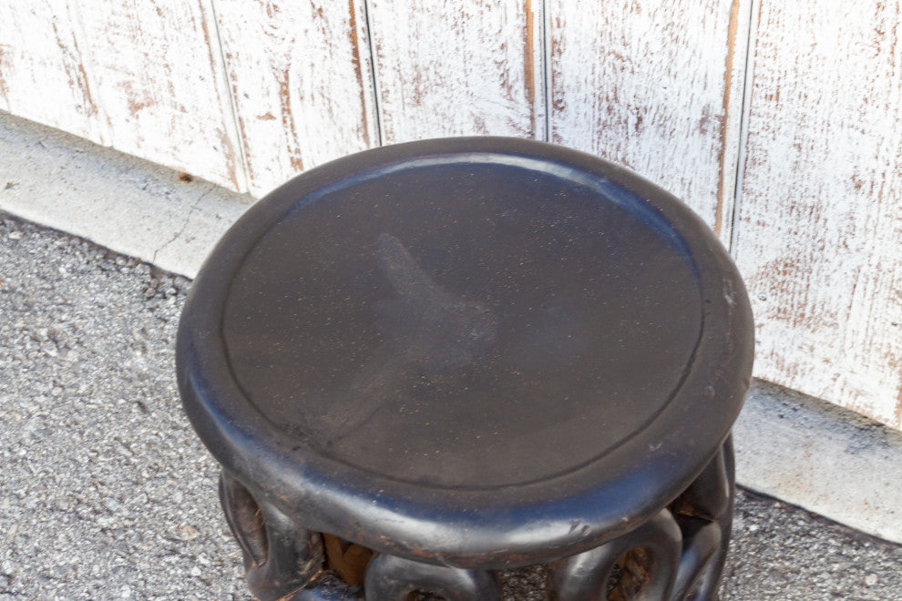 Unique Figural Carved Bamileke Stool