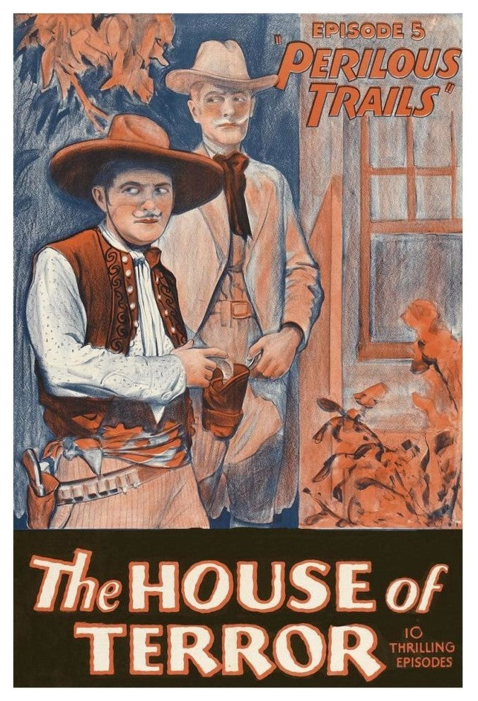 "Vintage Westerns: Perilous Trails - House of Terror" Print, 42"x62"