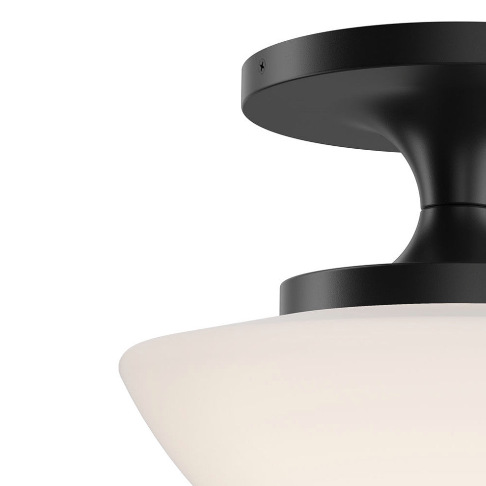 Hinkley Knox Small Semi-Flush Mount, Black