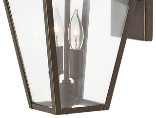 Hinkley Alford Place 14" Small Outdoor Wall Mount Lantern, Oil Rubbed Bronze