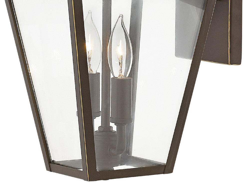 Hinkley Alford Place 14" Small Outdoor Wall Mount Lantern, Oil Rubbed Bronze