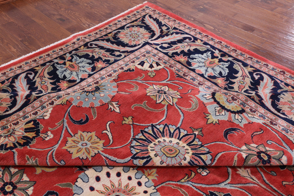 11' 10" X 19' 3" Persian Sultanabad Handmade Wool Rug Q9454