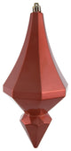 Vickerman Mc191071D 8" Coral Candy Finish Diamond Finial Ornament, Pack of 2