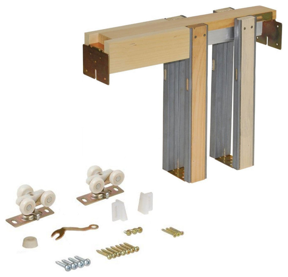 Sliding Pocket Door Opaque Glass / Sete 6900 White Silk, 24" X 80"