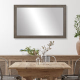 Huntington Framed Wall Mirror, Driftwood, 28"x36"