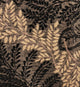 Bonzai Ebony Floral Throw Pillow in Black and Brown , 18"x18"