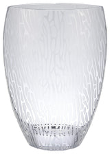 Raindrops Mouth Blown European 12" Crystal Vase