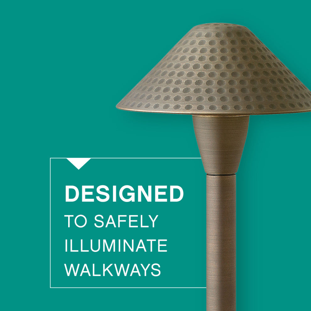 Hinkley Hardy Island Large Hammered Led Path Light, Matte Bronze