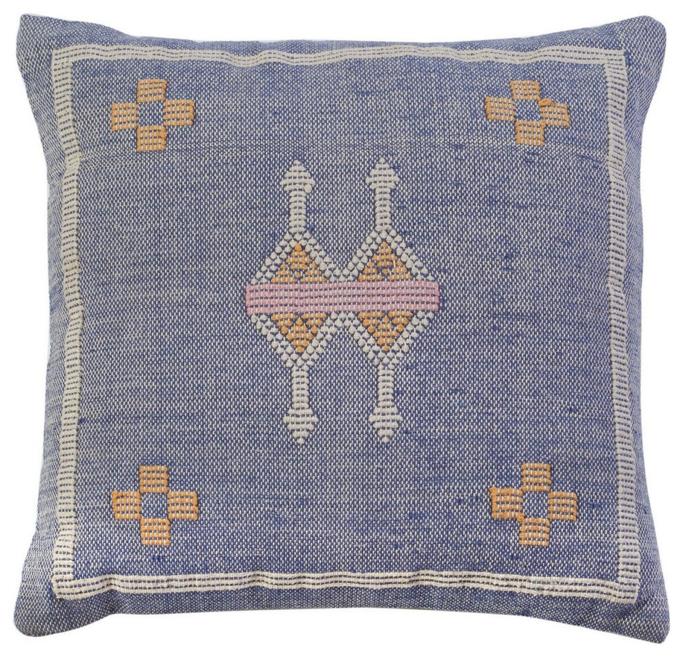 Safavieh Petrea Pillow Sky Blue 18" X 18"