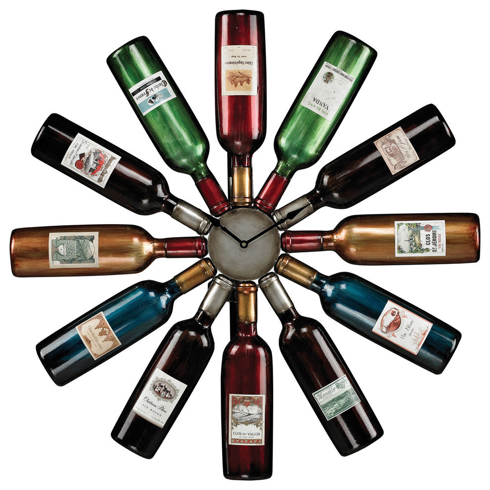 Sterling 51-10085 Wine Bottle Clock