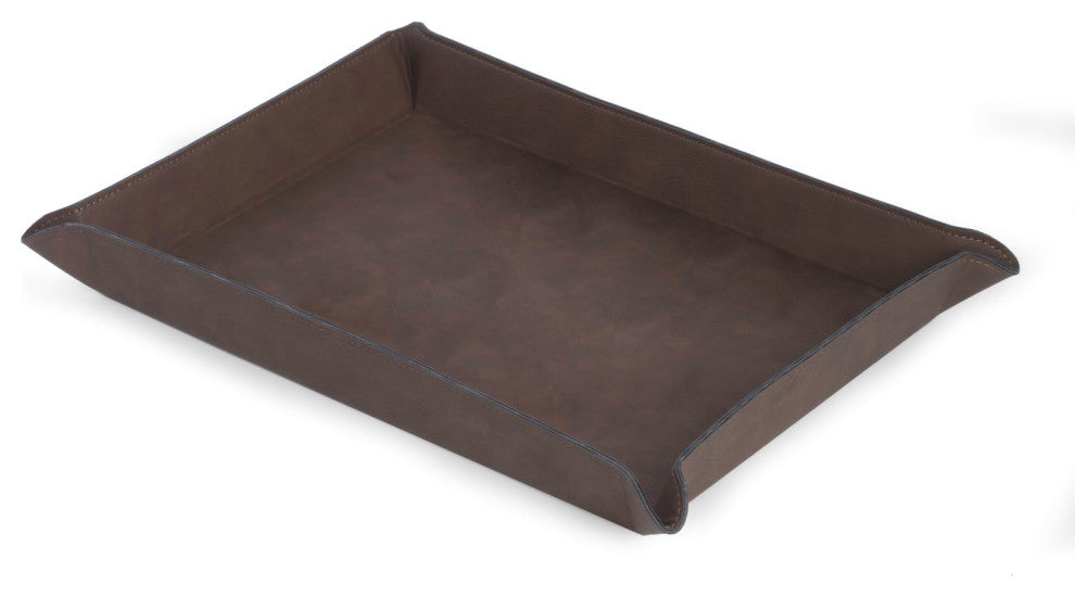 4 Piece Desk Set, Brown
