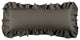 Washed Linen Ruffled Lumbar Pillow, 14" x 36", Slate, 1PC