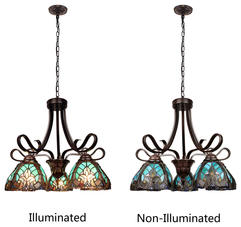 Liaison Victorian-Style 5-Light Large Chandelier 25" Wide
