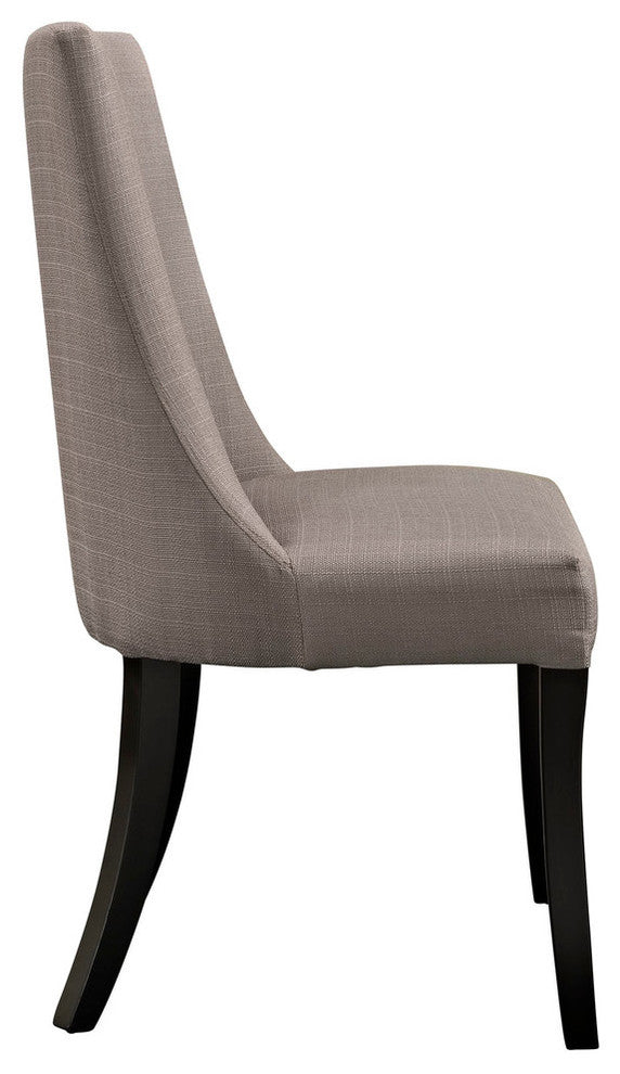 Modern Contemporary Kitchen Dining Side Chair Set of 2 Gray