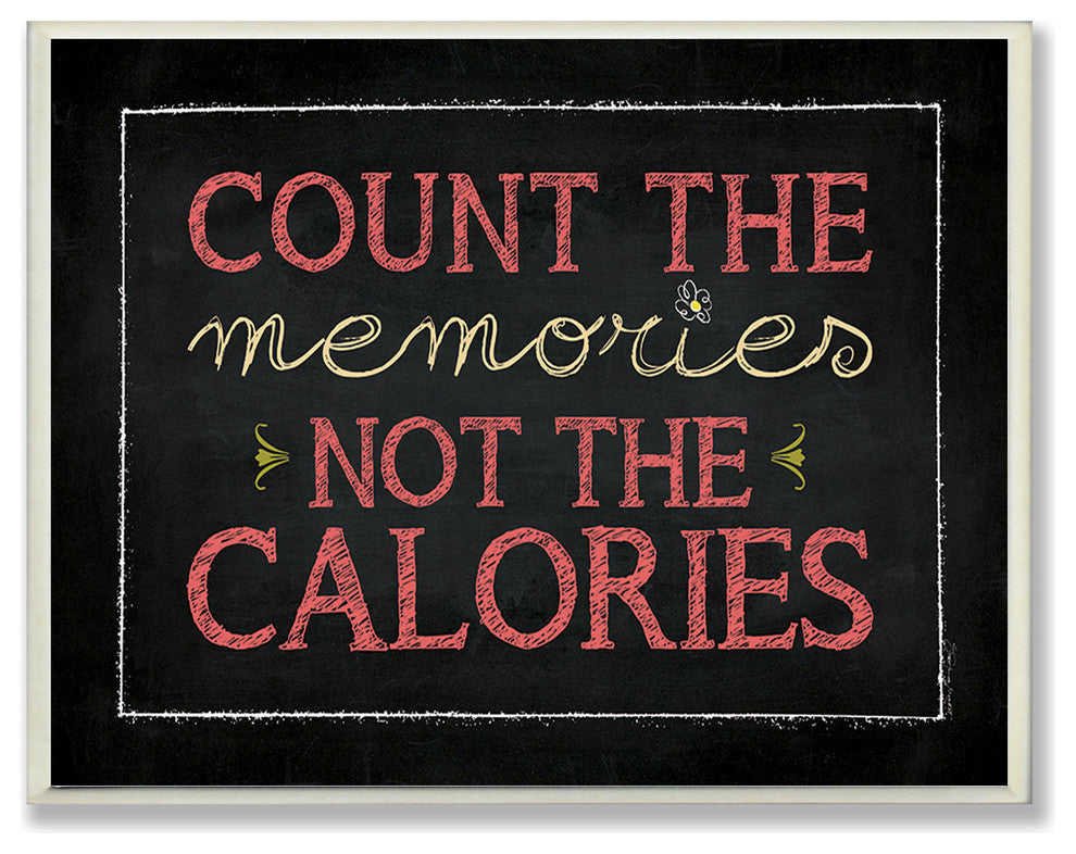 Count The Memories Chalkboard