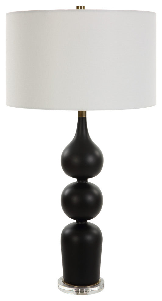 Uttermost Caviar Black Table Lamp