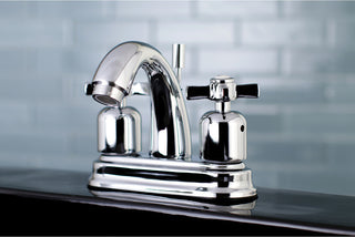 4" Centerset Bathroom Faucet WithRetail Pop-Up, Polished Chrome