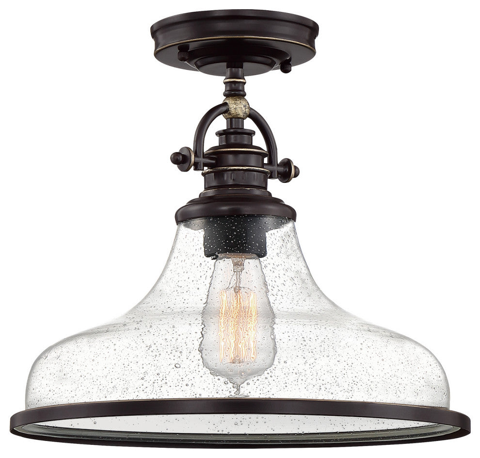 Quoizel Grant One Light Semi-Flush Mount GRTS1714PN