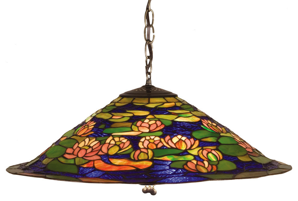24W Tiffany Pond Lily Pendant 602