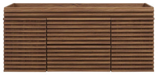 Render 48" Wall-Mount Bathroom Vanity Cabinet, Walnut