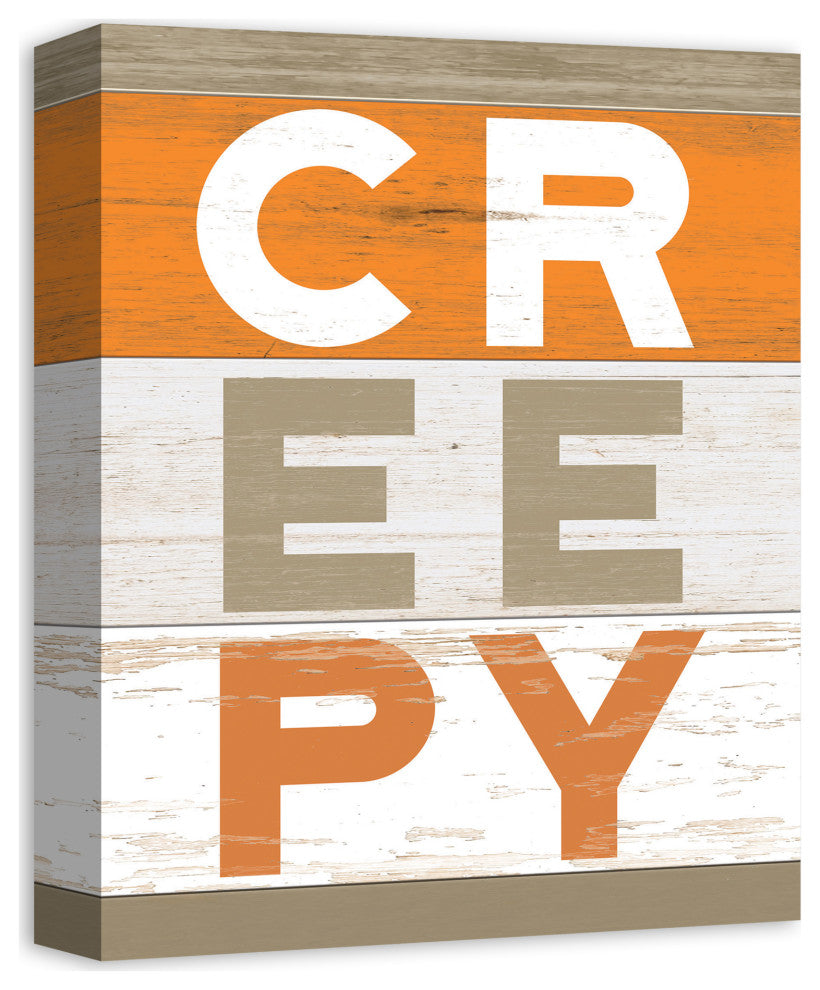 Creepy Wood Slats 11x14 Canvas Wall Art