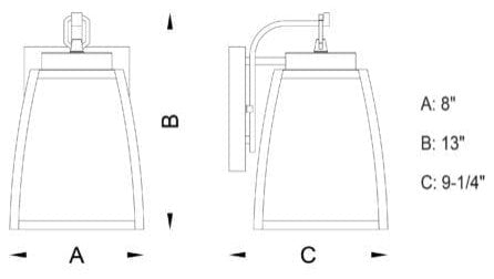 Granville 8" Outdoor Wall Light