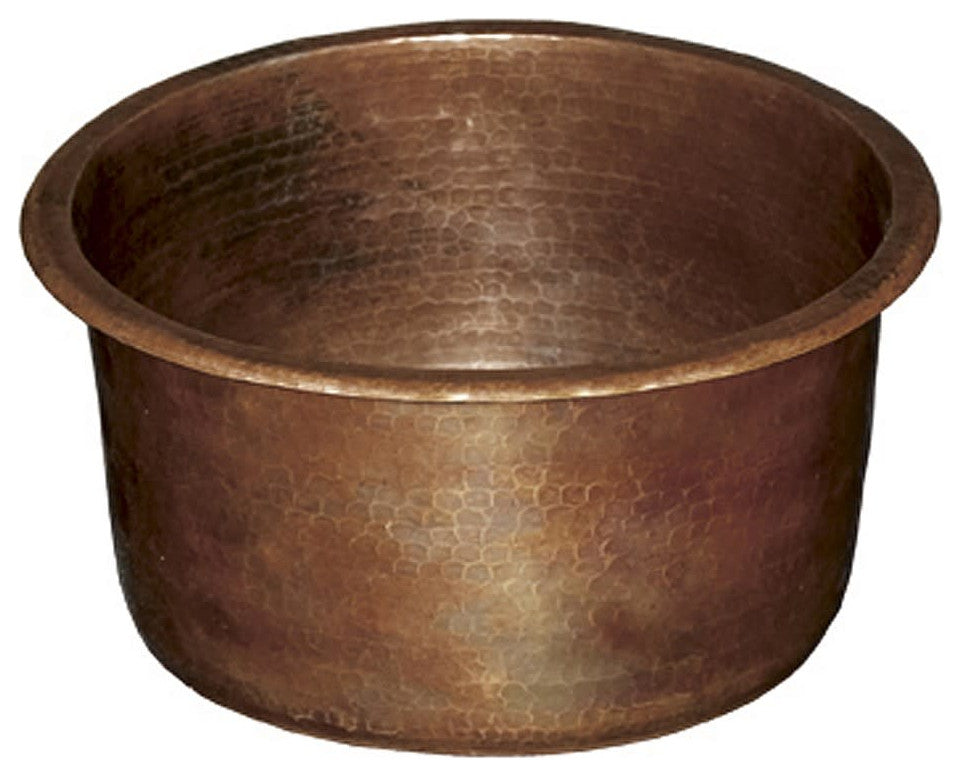 Native Trails CPS35 Diego 12-1/2" Drop-In or Undermount Single - Antique Copper