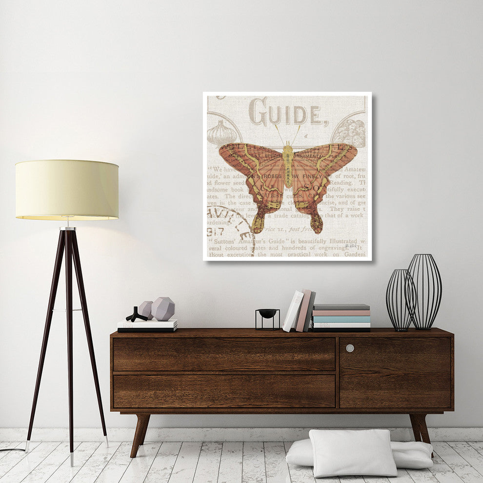 "Bookshelf Botanical X" Digital Paper Print by Katie Pertiet, 42"x42"