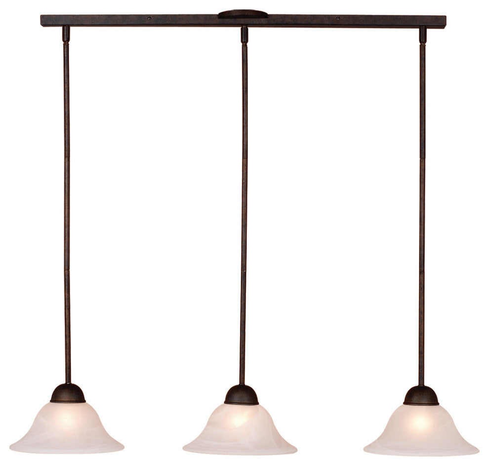 Da Vinci 3-Light Linear Mini Pendant Oil Burnished Bronze