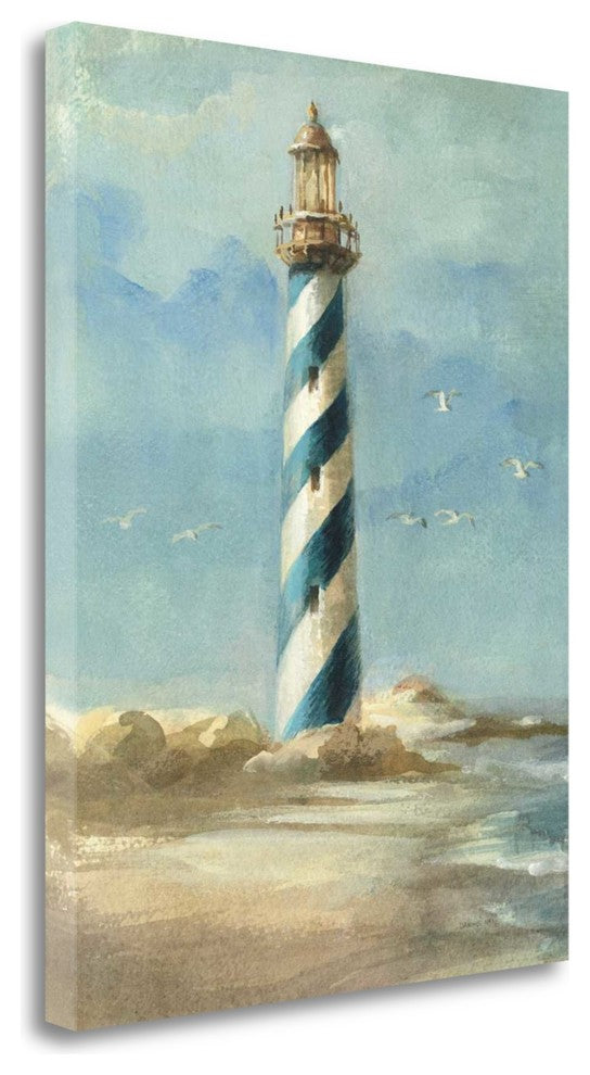"Lighthouse I" By Danhui Nai, Giclee Print on Gallery Wrap Canvas, Ready to Hang