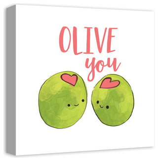 Olive You 16x16 Canvas Wall Art