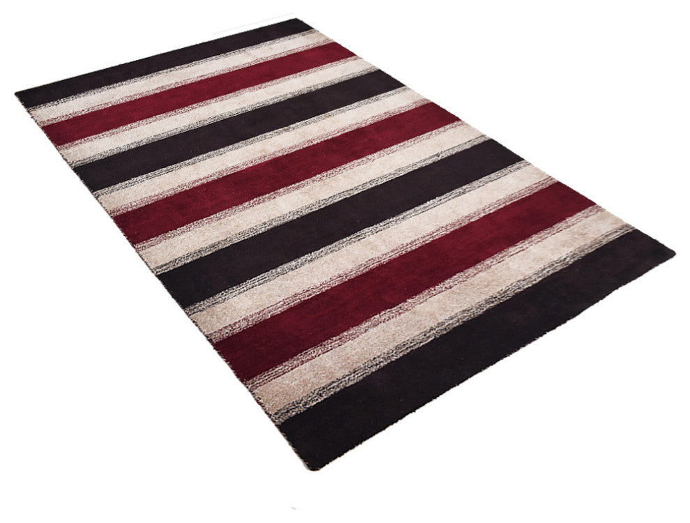 HAND KNOTTED LOOM SILK ECO-FRIENDLY RUG-10'x13',Rectangle,Brown Beige,Contempora