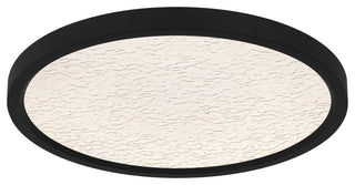 Quoizel OSTC1715 Outskirts 15"W LED Flush Mount Ceiling Fixture - Earth Black