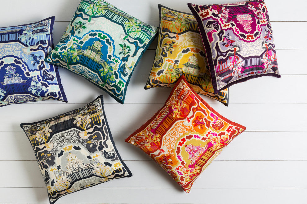 Geisha Pillow Cover 18x18x0.25