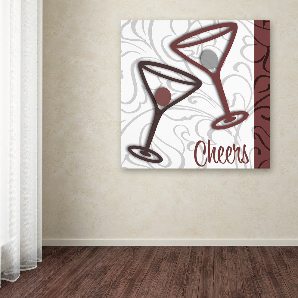 Color Bakery 'Cheers II' Canvas Art, 35"x35"