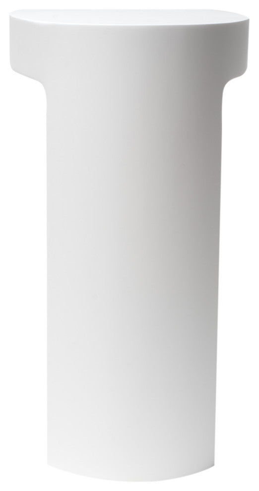 ALFI brand ABST66 White Matte Solid Surface Resin Bathroom/Shower Stool