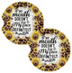 If My Mouth Doesnt Say It My Face Will Fun Coasters for Car Cup Holders Set of