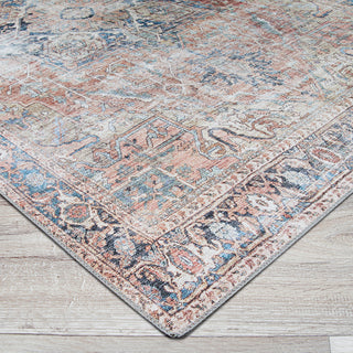 Couristan Pasha Antique Kashan Rust Area Rug, 5' X 8'